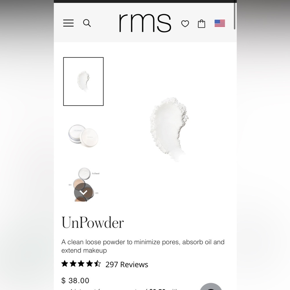 Translucent powder